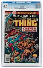 MARVEL TWO-IN-ONE ANNUAL #1 JANUARY 1976 CGC 4.5 VG+.