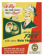 DICK TRACY HATS PREMIUM RING STANDEE.