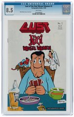 LUST OF THE NAZI WEASEL WOMEN #2 DECEMBER 1990 CGC 8.5 VF+.