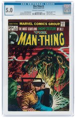 MAN-THING #4 APRIL 1974 CGC 5.0 VG/FINE.