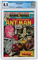 MARVEL FEATURE #8 MARCH 1973 CGC 8.5 VF+.