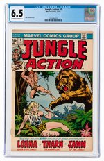 JUNGLE ACTION VOL. #1 OCTOBER 1972 CGC 6.5 FINE+.