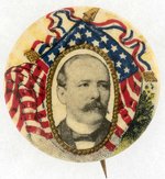 PARKER AMERICAN FLAG 1904 PORTRAIT BUTTON.