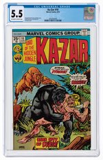 KA-ZAR VOL. 2 #10 AUGUST 1975 CGC 5.5 FINE-.