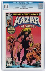 KA-ZAR THE SAVAGE #1 APRIL 1981 CGC 8.5 VF+.