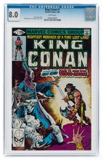 KING CONAN #1 MARCH 1980 CGC 8.0 VF.