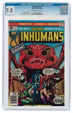 INHUMANS #7 OCTOBER 1976 CGC 7.5 VF-.