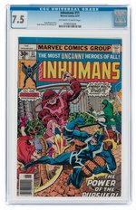 INHUMANS #11 JUNE 1977 CGC 7.5 VF-.