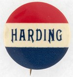 "HARDING" UNCOMMON 1920 CAMPAIGN BUTTON SEE MATCHING "COX".