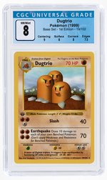 1999 POKÉMON BASE SET DUGTRIO 19/102 1ST EDITION CGC 8 NM/MINT.