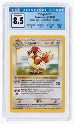 1999 POKÉMON BASE SET PIDGEOTTO 22/102 1ST EDITION CGC 8.5 NM/MINT+.