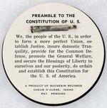 "GOLDWATER ON RECORD FOR U.S." VINYL RECORD PIN-BACK BADGE.