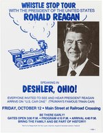 REAGAN DESHLER, OHIO "WHISTLE STOP TOUR" CAMPAIGN FLYER.