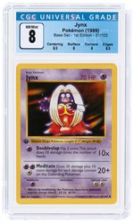 1999 POKÉMON BASE SET JYNX 31/102 1ST EDITION CGC 8 NM/MINT.