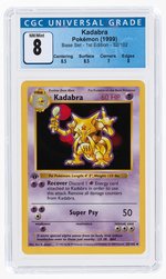 1999 POKÉMON BASE SET KADABRA 32/102 1ST EDITION CGC 8 NM/MINT.