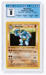 1999 POKÉMON BASE SET MACHOKE 34/102 1ST EDITION CGC 8 NM/MINT.