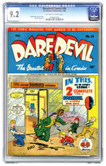 DAREDEVIL COMICS #36 MAY 1946 CGC 9.2 OFF-WHITE TO WHITE PAGES.