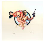 BETTIE PAGE DAVE STEVENS PRINT AND STATUE.