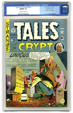 TALES FROM THE CRYPT #20/#1 OCT.-NOV. 1950 CGC 9.8 OFF-WHITE TO WHITE PAGES GAINES FILE COPY.