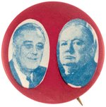 ROOSEVELT & CHURCHILL WWII ERA JUGATE BUTTON.