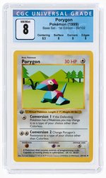 1999 POKÉMON BASE SET PORYGON 39/102 1ST EDITION CGC 8 NM/MINT.