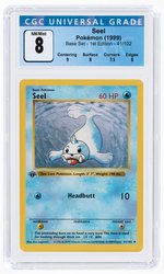 1999 POKÉMON BASE SET SEEL 41/102 1ST EDITION CGC 8 NM/MINT.