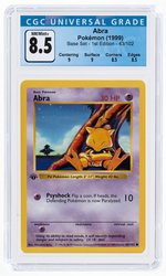 1999 POKÉMON BASE SET ABRA 43/102 1ST EDITION CGC 8.5 NM/MINT+.