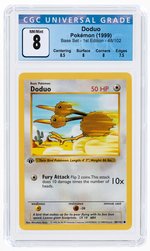 1999 POKÉMON BASE SET DODUO 48/102 1ST EDITION CGC 8 NM/MINT.