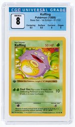 1999 POKÉMON BASE SET KOFFING 51/102 1ST EDITION CGC 8 NM/MINT.