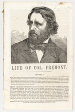 "LIFE OF COL. FREMONT" 1856 CAMPAIGN BIOGRAPHY.