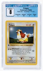 1999 POKÉMON BASE SET PIDGEY 57/102 1ST EDITION CGC 8 NM/MINT.