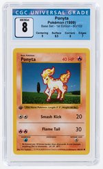 1999 POKÉMON BASE SET PONYTA 60/102 1ST EDITION CGC 8 NM/MINT.