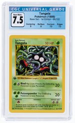 1999 POKÉMON BASE SET TANGELA 66/102 1ST EDITION CGC 7.5 NM+.