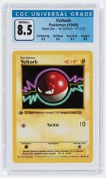 1999 POKÉMON BASE SET VOLTORB 67/102 1ST EDITION CGC 8.5 NM/MINT+.