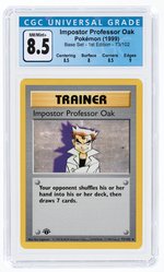 1999 POKÉMON BASE SET IMPOSTOR PROFESSOR OAK 73/102 1ST EDITION CGC 8.5 NM/MINT+.