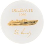 KENNEDY "DELEGATE 1960" PT-109 BOAT LUCITE PAPERWEIGHT.