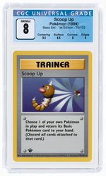 1999 POKÉMON BASE SET SCOOP UP 78/102 1ST EDITION CGC 8 NM/MINT.