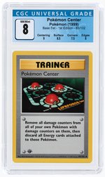 1999 POKÉMON BASE SET POKÉMON CENTER 85/102 1ST EDITION CGC 8 NM/MINT.