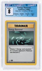 1999 POKÉMON BASE SET ENERGY REMOVAL 92/102 1ST EDITION CGC 8 NM/MINT.