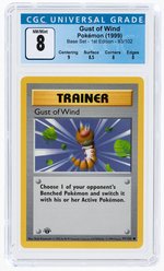 1999 POKÉMON BASE SET GUST OF WIND 93/102 1ST EDITION CGC 8 NM/MINT.