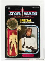 STAR WARS: THE POWER OF THE FORCE - LUKE SKYWALKER (IMPERIAL STORMTROOPER) 92 BACK AFA 85 Y-NM+.