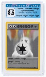 1999 POKÉMON BASE SET DOUBLE COLORLESS ENERGY 96/102 1ST EDITION CGC 8.5 NM/MINT+.