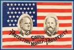 McKINLEY & HOBART EXCEPTIONAL 1896 JUGATE AMERICAN FLAG.