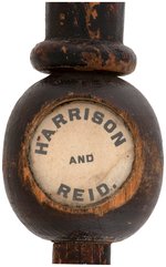 "HARRISON AND REID" RARE 1892 CAMPAIGN CANE.