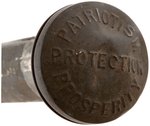 McKINLEY "PATRIOTISM PROTECTION PROSPERITY" 1896 TIN CAMPAIGN CANE & NOISEMAKER.