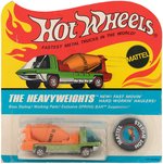 HOT WHEELS REDLINE CEMENT MIXER ON CARD - LIGHT GREEN.