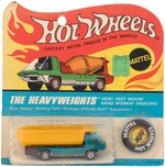 HOT WHEELS REDLINE DUMP TRUCK ON CARD - AQUA.