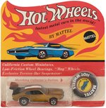 HOT WHEELS REDLINE MIGHTY MAVERICK ON CARD - GOLD.