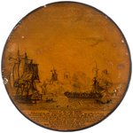ADM. PERRY WAR OF 1812 BATTLE OF LAKE ERIE TWO SIDED SNUFF BOX.