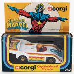 CORGI CAPTAIN MARVEL PORSCHE IN BOX.